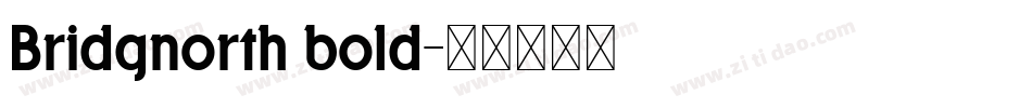 Bridgnorth bold字体转换